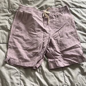 Goodfellow & Co Linen-Blend Top in Dusty Mauve